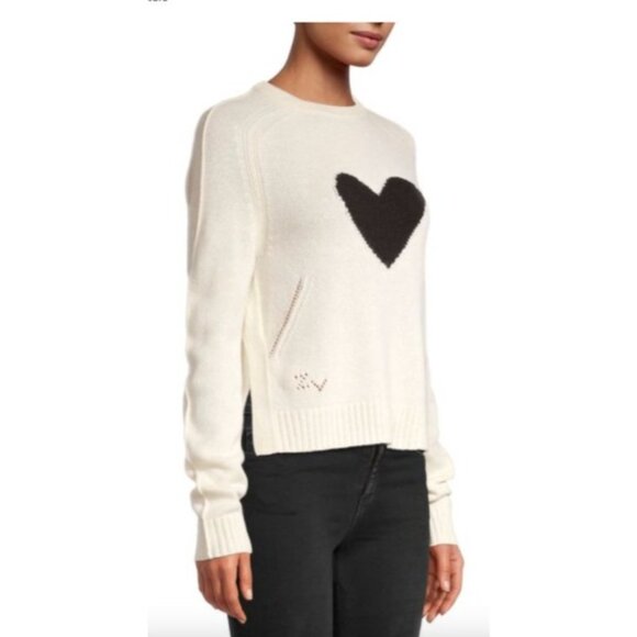 Zadig & Voltaire Lili C Heart Cashmere Sweater XS - Picture 3 of 7